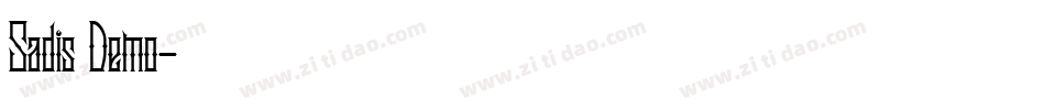 Sadis Demo字体转换